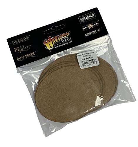 Großes ovales Basis-Set, 92 mm x 120 mm und 80 mm x 100 mm, für Miniatur-Basis für Tisch-Gaming Großes ovales Basis-Set, 92 mm x 120 mm und 80 mm x 100 mm, für Miniatur-Basis für Tisch-Gaming von Warlord Games