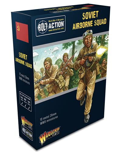 Sowjetische Luftlande-Truppe – 28 mm große Metall-Miniaturen für Bolzen-Action von Warlord Games – sehr detaillierte Miniaturen aus dem 2. Weltkrieg für Tisch-Kriegsspiele von Warlord Games