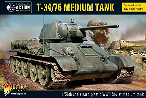 Warlord Games T34/76 Medium Tank 1:35 Modellbaukit für Erwachsene, Grün, Braun, Militär, Historische Miniaturen Kit, Nicht zusammenklappbar von Warlord Games