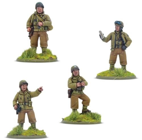 US Army Platoon Commanders – Miniaturen für Bolzenaktion, sehr detaillierte Miniaturen aus dem 2. Weltkrieg für Tisch-Kriegsspiele von Warlord Games