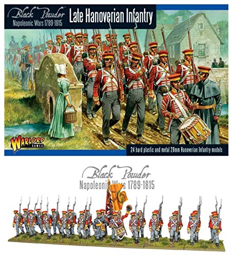 WGN-BR-13A - Kriegsherr Spiele - Napoleonische Kriege - 24x Hannoveraner Infanterie - 28mm Schwarzpulver-Miniaturen von Warlord Games