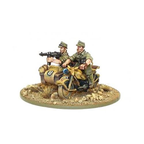 Warlord Games Afrika Korps Kradschützen Motorrad & Sidecar - Bolt Action - Metall, 28mm, Military Model Vehicle, für Erwachsene Hobbyisten, Unisex, 14+ Warlord Games Afrika Korps Kradschützen Motorrad & Sidecar - Bolt Action - Metall, 28mm, Military Model Vehicle, für Erwachsene Hobbyisten, Unisex, 14+ von Warlord Games