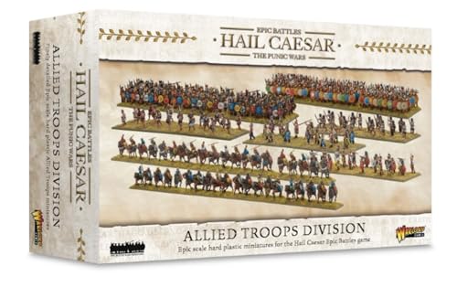 Warlord Games Allied Troops Division – Epische Skala Kunststoff-Miniaturen für Hagel Caesar Hochdetaillierte Punic Wars Ära für Tisch-Kriegsspiele von Warlord Games