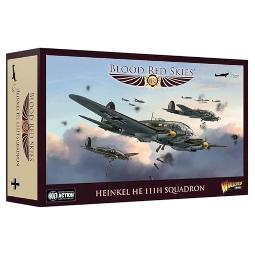 Warlord Games Blood Red Skies Bundeswehr Heinkel HE IIIH Geschwader 1:200 WWII Masse Luftkampftisch Top Kriegsspiel 775101007 von Warlord Games