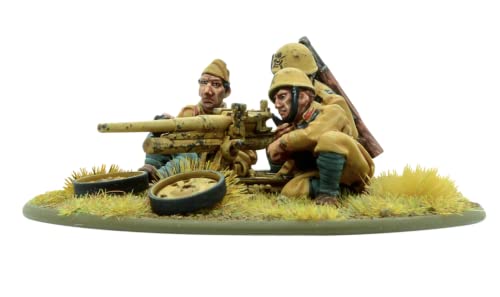 Warlord Games Bolt Action: Italienische Bersaglieri Elefantino 47 mm Anti-Tankpistole (1:56/28 mm, Metall, Montage und Lackierung erforderlich, 3 Besatzungen, ab 18 Jahren) von Warlord Games