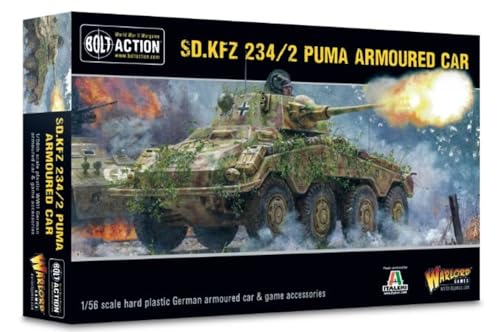 Warlord Games Bundeswehr Puma Sd.Kfz 234/2-1:56 / 28mm Kunststoff Maßstab Modell Panzerwagen für Bolzenaktion Hochdetaillierte Miniaturen aus dem 2. Weltkrieg von Warlord Games