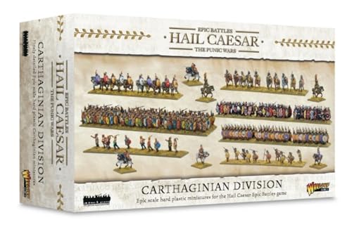 Warlord Games Carthaginian Division – Epische Skala Kunststoff-Miniaturen für Hagel Caesar Hochdetaillierte Punic Wars Ära für Table-top Wargaming von Warlord Games