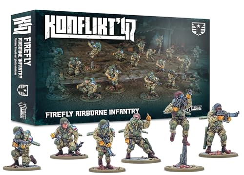 Warlord Games Firefly Airborne Infantry - United States Miniatures for Konflikt 47 Highly Detailed 28mm Scale Miniatures Warlord Games Firefly Airborne Infantry - United States Miniatures for Konflikt 47 Highly Detailed 28mm Scale Miniatures von Warlord Games