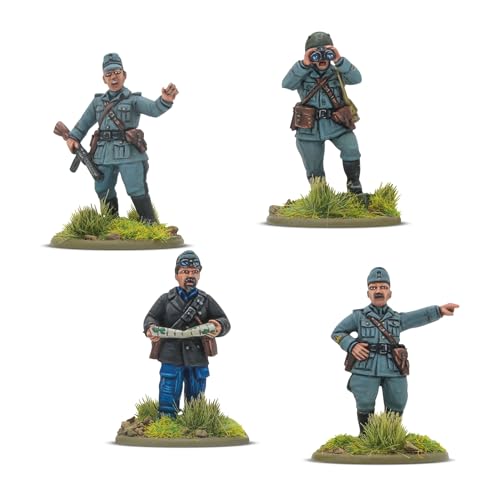 Warlord Games Italienische Armee-Zugkommandanten – 28 mm große Harzminiaturen für Bolzenaktion, sehr detaillierte Miniaturen aus dem 2. Weltkrieg von Warlord Games