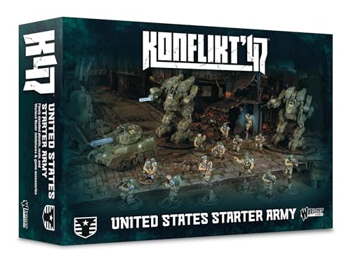 Warlord Games Konflikt 47 United States Starter Army - Sehr detaillierte Miniaturen im Maßstab 28 mm Warlord Games Konflikt 47 United States Starter Army - Sehr detaillierte Miniaturen im Maßstab 28 mm von Warlord Games