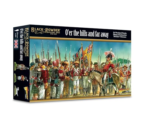 Warlord Games O'er The Hills And Far Away (British Peninsular Veterans) – Miniaturen für Schwarzpulver im Maßstab 28 mm, sehr detaillierte napoleonische Ära für Tisch-Kriegsspiele von Warlord Games