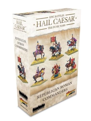 Warlord Games Republikanische römische Kommandanten – Epische Miniaturen für Hagel Caesar Hochdetaillierte Punic Wars Ära für Tisch-Kriegsspiele von Warlord Games