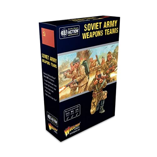 Warlord Games Sowjetische Armeewaffen-Teams – 28 mm große Miniaturen für Bolt Action, sehr detaillierte Miniaturen aus dem 2. Weltkrieg für Tisch-Wargaming von Warlord Games