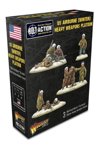 Warlord Games US Airborne (Winter) Heavy Weapons Platoon - 28 mm Scale Resin Miniatures for Bolt Action Highly Detailed World War 2 Miniatures von Warlord Games