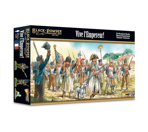 Warlord Games Vive L'Empereur! (französische Halbinsel-Veteranen) Miniaturen für Schwarzpulver im Maßstab 28 mm, sehr detaillierte napoleonische Ära für Tisch-Kriegsspiele, Gray von Warlord Games