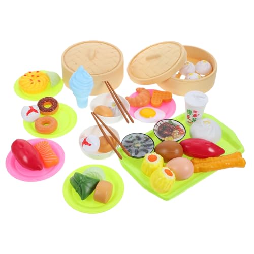 Warmhm 1 Satz Küchenspielzeug für Kitchen Toys for küche Chinesisches Essen Modell Lebensmittelspielzeug aus Kunststoff Simulation von Hausspielzeugen Plastik von Warmhm