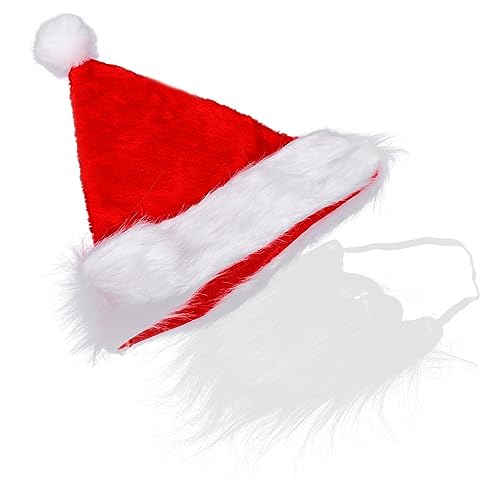 Warmhm 1 Satz weihnachtsverkleidung weihnachts verkleidung Weihnachtsrequisiten christmas decor Santa Cosplay Requisiten-Kits weihnachtsmann verkleiden zubehör Baumwolle und Polyester von Warmhm