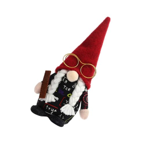 Warmhm 1 Stück GNOME-Puppe Ornament Zwergenpuppe Stoffdekoration Lineal-Design Für Die Schulanfangssaison Home-Office- von Warmhm