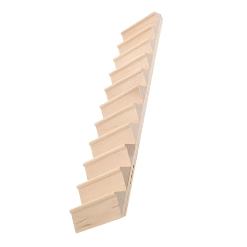 Warmhm 1 Stück Miniaturtreppe Puppentreppe Miniaturen Miniatur-Handlauftreppe Geländer Spiral- holztreppe holzstiege Mini-Heimmodell deko Mini-Haustreppe Mini-Hausmöbel aus Holz Bambus von Warmhm