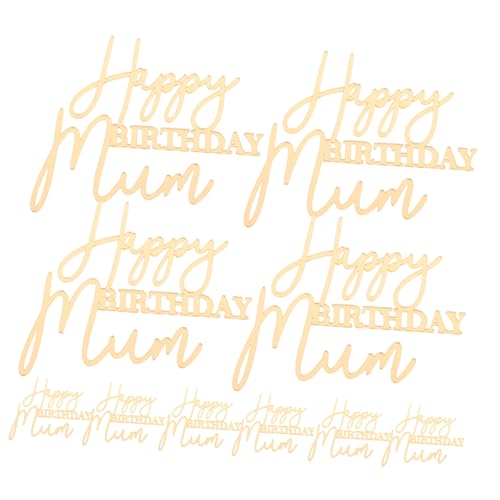Warmhm 10 Stück Teiliges Goldene Kuchen-dekorationen für Muttertags-geburtstagskuchen Kunststoff Happy Birthday Mom Cake Toppers Einfache Anwendung für Frauen-party Kreative Warmhm 10 Stück Teiliges Goldene Kuchen-dekorationen für Muttertags-geburtstagskuchen Kunststoff Happy Birthday Mom Cake Toppers Einfache Anwendung für Frauen-party Kreative von Warmhm