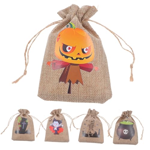 Warmhm 10 Stück Teiliges Halloween Säckchen aus Robustem Jutestoff Kleine Kordelzug Taschen mit Halloween Motiven Wiederverwendbar für Süßigkeiten Snacks und Partygeschenke bei Warmhm 10 Stück Teiliges Halloween Säckchen aus Robustem Jutestoff Kleine Kordelzug Taschen mit Halloween Motiven Wiederverwendbar für Süßigkeiten Snacks und Partygeschenke bei von Warmhm