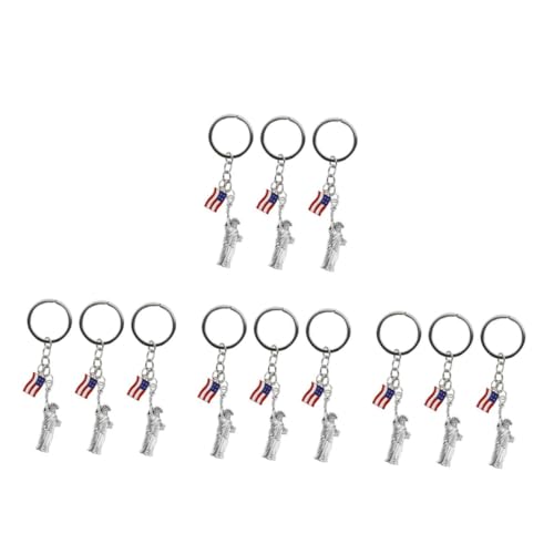 Warmhm 12 Stück Teiliges Statue Of Liberty Schlüsselanhänger Modischer Anhänger mit Amerikanischer Flagge für Frauen Einzigartiges Design Langlebiger Schlüsselring für Alltag und Party Warmhm 12 Stück Teiliges Statue Of Liberty Schlüsselanhänger Modischer Anhänger mit Amerikanischer Flagge für Frauen Einzigartiges Design Langlebiger Schlüsselring für Alltag und Party von Warmhm
