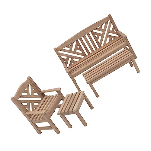 Warmhm 1Satz Gartenmöbel Möbel für Puppenhaus Miniaturgarten und Doppelstuhl für Freunde Warmhm 1Satz Gartenmöbel Möbel für Puppenhaus Miniaturgarten und Doppelstuhl für Freunde von Warmhm