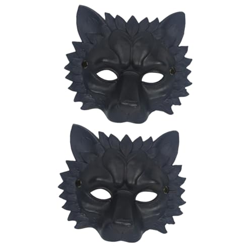 Warmhm 2 Stk Löwenmaske Halloween-gruselkostüme Halloween-kopfmaske Cosplay Halloween-anziehmasken Halloween-tiermasken Kostüm Für Erwachsene Halloween-gruselmasken Abendballmaske von Warmhm