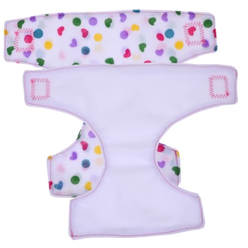 Warmhm 2 Stück Babypuppe Toilettenwindeln Puppe Wiederverwendbare Windel Puppenkleidung Zubehör Unterhose Puppentrainingswindeln Sachen Verstellbare Puppenhose Bett Mädchen von Warmhm