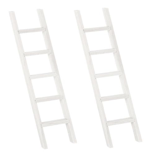 Warmhm 2 Stück Miniatur Holzleiter Teilig Weiß Puppenhaus Dekoration Miniaturmöbel Deko Holzleiter für Mini Haus und Garten Zubehör Realistische Wohndekoration Warmhm 2 Stück Miniatur Holzleiter Teilig Weiß Puppenhaus Dekoration Miniaturmöbel Deko Holzleiter für Mini Haus und Garten Zubehör Realistische Wohndekoration von Warmhm