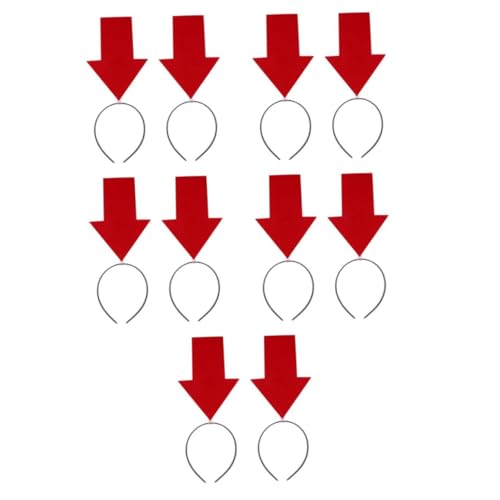 Warmhm 2 Stück Pfeilspitzen Stirnband Haarreifen Für Halloween - Weihnachten Und Karneval – Lustige Kopfbedeckung Für Partys Und Fotoshootings – Rot - Neuheitsartikel von Warmhm