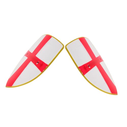 Warmhm 2 Stück Teiliges Mittelalter Ritter Schild Leichtes Kunststoffspielzeug mit Kreuzmotiv Handlich für Kleine Hände für Kostümpartys und Rollenspiele Warmhm 2 Stück Teiliges Mittelalter Ritter Schild Leichtes Kunststoffspielzeug mit Kreuzmotiv Handlich für Kleine Hände für Kostümpartys und Rollenspiele von Warmhm