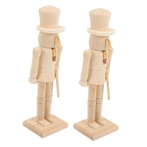 Warmhm 2 Stück Unbemalte Holz Figur DIY Bastelmaterial Große Weihnachtsdekoration Holz Soldat zum Bemalen für Festliche Anlässe und Warmhm 2 Stück Unbemalte Holz Figur DIY Bastelmaterial Große Weihnachtsdekoration Holz Soldat zum Bemalen für Festliche Anlässe und von Warmhm