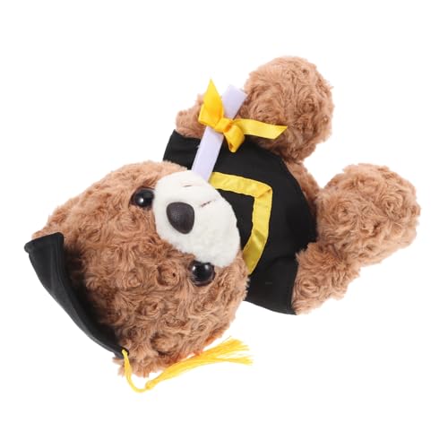 Warmhm 2025 Abschlussbärenpuppe Accessoires Blumenbär Blumenbären der Abschlusssaison Kuscheltier Abschluss Kuscheltier Abschluss Stofftier Party-Andenken Plüsch Yellow von Warmhm