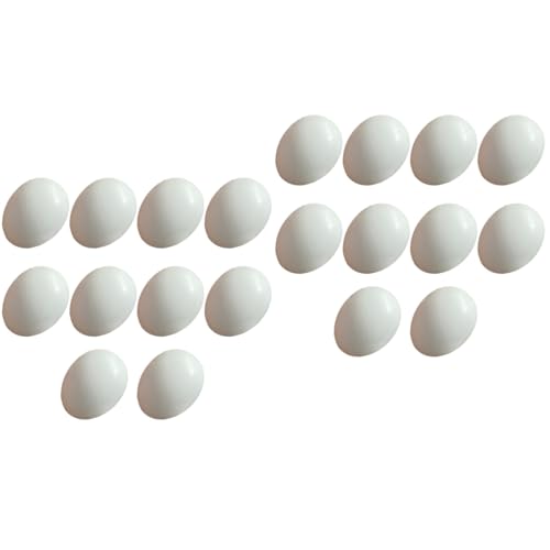 Warmhm 20Pcs Simulation Vogel Eggs Rep 2. 2 cm Gefälschter Vogel Eier Feste Plastikvogel Brüten Stütze Falsche Vogel Eierdekoration von Warmhm