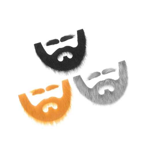 Warmhm 3 Sätze Selbstklebendes Set Fake und Augenbrauen Set Realistische Gnom Kostüm Gesichtsbehaarung in Gelbbraun Schwarz und Schwarz für Halloween Cosplay und Fasching Warmhm 3 Sätze Selbstklebendes Set Fake und Augenbrauen Set Realistische Gnom Kostüm Gesichtsbehaarung in Gelbbraun Schwarz und Schwarz für Halloween Cosplay und Fasching von Warmhm