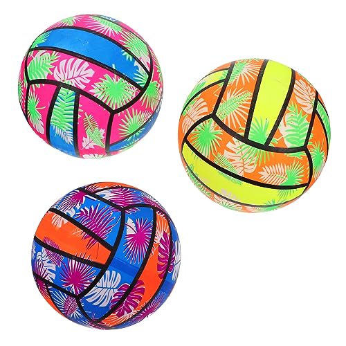 Warmhm 3 Stücke Der Ball Sport Aufblasbarer Beachvolleyball Poolball Beachvolleyball Strand Poolspielzeug Für Jumbo-poolspielzeug Aufblasbares Poolspielzeug Ballon Blase PVC von Warmhm