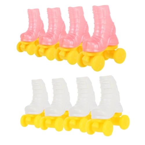 Warmhm 4paare Kleine Rollschuhe Modelle Puppenrollschuhe Schlittschuh Requisite Puppe Rollschuh Zubehör Für Kleine Häuser Puppenhausmodell Warmhm 4paare Kleine Rollschuhe Modelle Puppenrollschuhe Schlittschuh Requisite Puppe Rollschuh Zubehör Für Kleine Häuser Puppenhausmodell von Warmhm