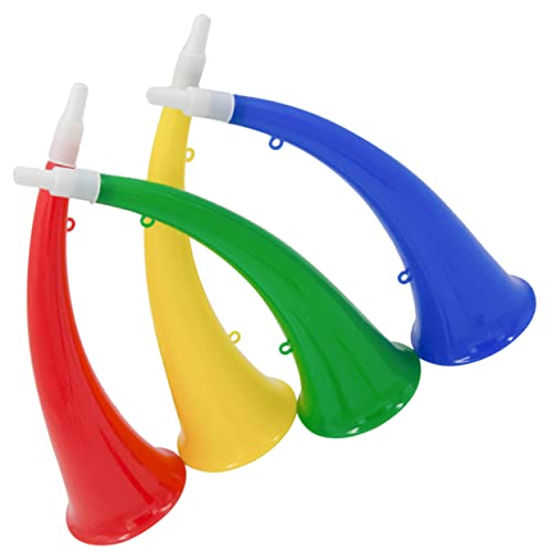 Warmhm 4 Stück Horn Trompete Musik Trompete Ox Horn Horn Sportspiele Jubel Requisiten Trompeten Sportspiel Jubelhörner Spiel Trompete Kunststoff von Warmhm