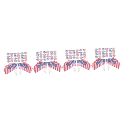 Warmhm 48 Sätze Brille der amerikanischen Flagge Amerikanische Flagge Augenklappe Amerikanische Flagge patriotische Shutter-Shading- zum Gedenktag von Warmhm