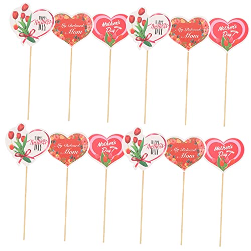 Warmhm 48 Stück Torteneinsätze Für Muttertag Und Geburtstage – Tulpen-Cupcake Topper Und Tortenverzierung Aus Papier Für Kreative Kuchen Und Desserts – Perfekt Für Festliche Anlässe von Warmhm