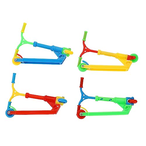 Warmhm 4Stücke Finger Scooter Mini Fingerspielzeug Für Fingerspitzen Bewegung Bunte Finger Skateboards Als Gastgeschenke Für Partys von Warmhm