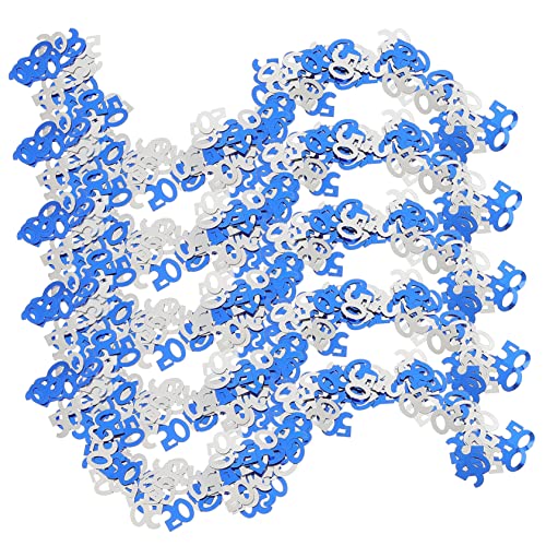 Warmhm 5 Packungen Digitale Pailletten Papierschrott Geburtstagstisch Glitzer 50 Tisch Streuer Geburtstagsballon Glitzer Dekorative Tisch Streuer Geburtstagskuchen Streuer von Warmhm