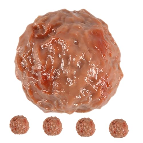 Warmhm 5 Stücke Künstliche Lebensechte Fleischbällchen Gefälschte Simulation Rindfleisch Ball Home Küche Dekoration Fotografie Requisiten von Warmhm