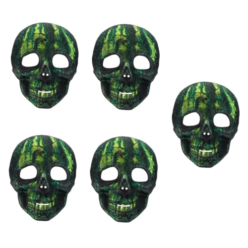 Warmhm 5St Halloween-Maske menschliches Skelett Halloween-Partymaske Dämonenmaske schreckliche Maske Leistungsmasken grusel maske gruselige maske Party-Maske Maske im Horror-Stil Eva von Warmhm