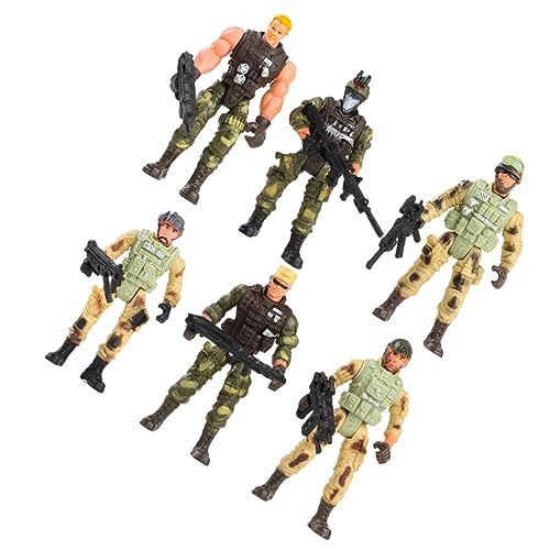 Warmhm 6 Stücke Militärsoldatenmodell Männerspielzeug Für Jungen Militärisches Kindersoldatenfiguren Soldatenfiguren Kindersoldatenstatue Soldatenmodelle Green Plastik von Warmhm