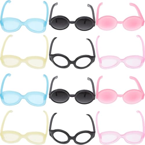 Warmhm 60 StüCk Miniatur-Puppenbrillen Mini-Puppen-DekorationszubehöR Aus Kunststoff FüR Puppenhaus-Gartendekoration Warmhm 60 StüCk Miniatur-Puppenbrillen Mini-Puppen-DekorationszubehöR Aus Kunststoff FüR Puppenhaus-Gartendekoration von Warmhm