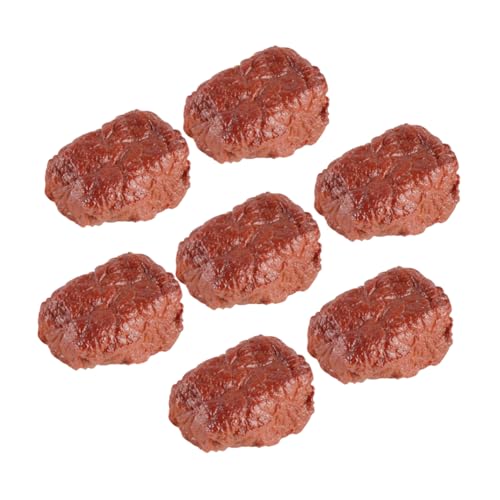 Warmhm 7pcs Gefälschte Lebensmittelmodelle Fleischmodell Simulation Rindfleisch Block Requisite Küche Dekoration von Warmhm