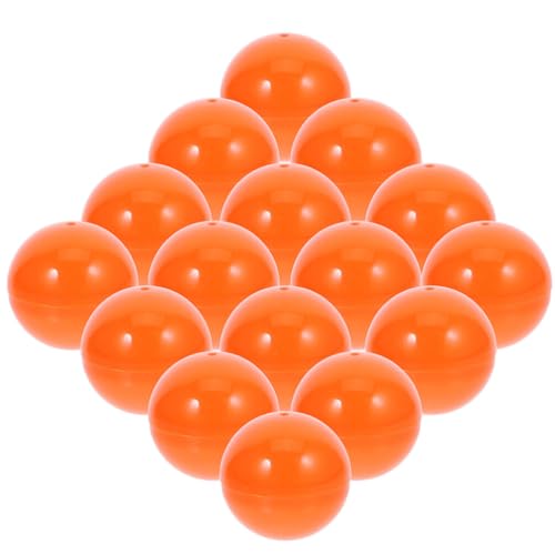 Warmhm Bälle 3 cm 25 Stück Tischtennisbälle Kunststoff Hohl Bingo-Bälle Tombola-Bälle Pong-Bälle Aktivitätskugel Ball-Requisiten Für Elektronische Bingo-Maschine Orange von Warmhm