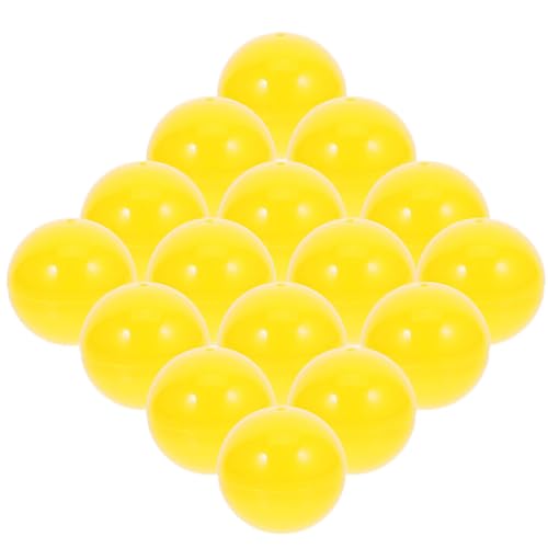 Warmhm Bälle 3 cm 25 Stück Tischtennisbälle Kunststoff Hohl Bingobälle Verlosungsbälle Pongbälle Aktivitätskugel Ball-Requisiten Für Elektronische Bingo-Maschine Gelb von Warmhm